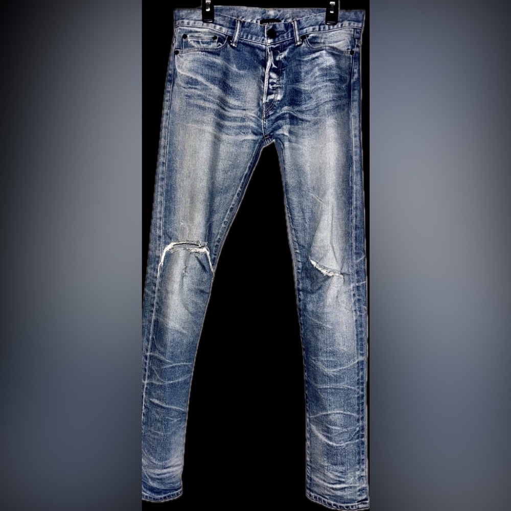 NWOT rare John Elliott 30x33.5” Japanese made selvedge denim jeans in cast 2 fit - Picture 12 of 16